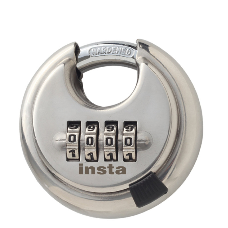 #8010  INSTA 4-Dial Combination Disk Padlock